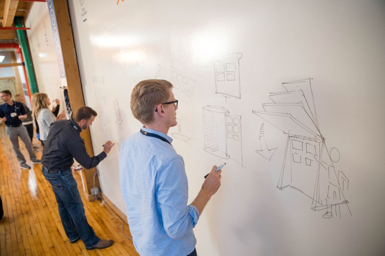 Whiteboard Brainstorming Session